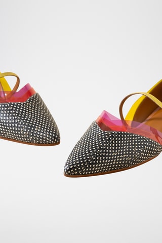 Leren Mary Janes - Zwart en wit