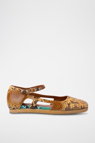 Leren Mary Janes - Bruin