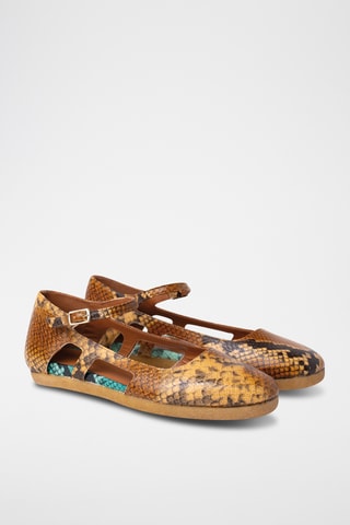 Leren Mary Janes - Bruin