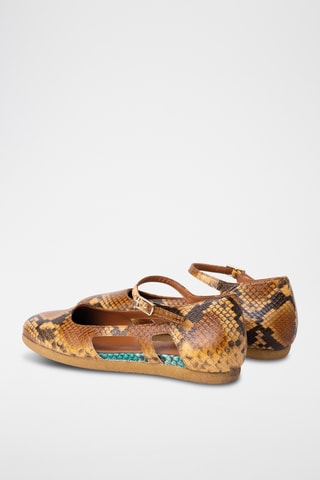 Leren Mary Janes - Bruin