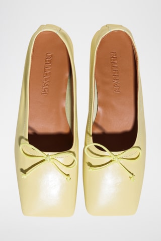 Leren Ballerina's - Geel