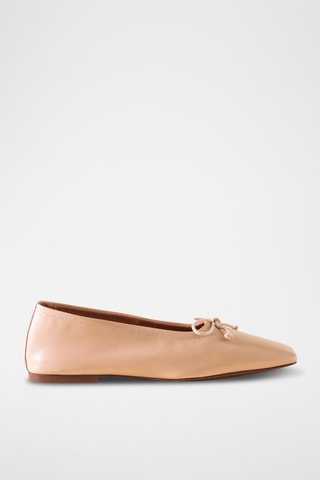 Leren Ballerina’s - Roze 