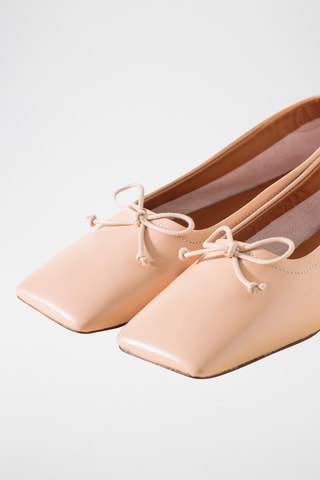 Leren Ballerina’s - Roze 