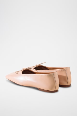 Leren Ballerina’s - Roze 