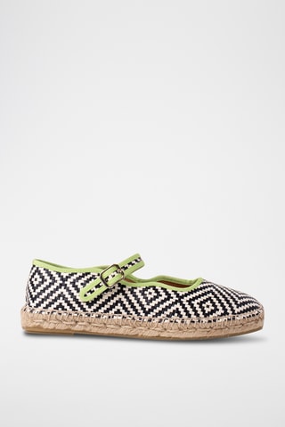 Leren Mary Janes - Zwart en wit