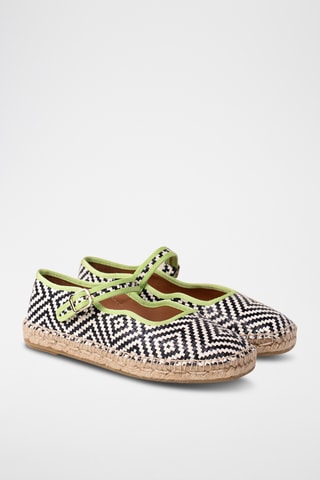 Leren Mary Janes - Zwart en wit
