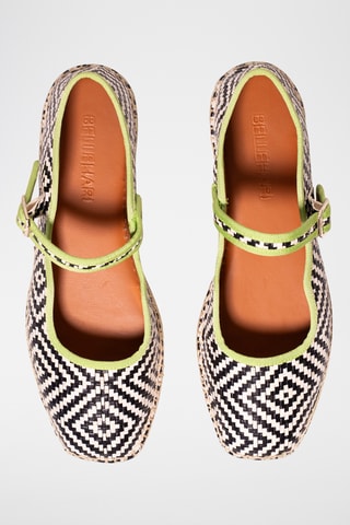 Leren Mary Janes - Zwart en wit