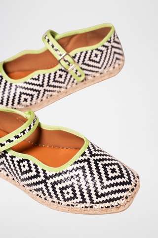 Leren Mary Janes - Zwart en wit