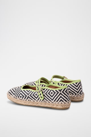 Leren Mary Janes - Zwart en wit