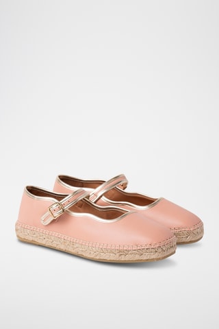 Leren Mary Janes - Zalmkleurig