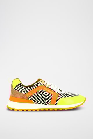Leren Sneakers - Felgroen