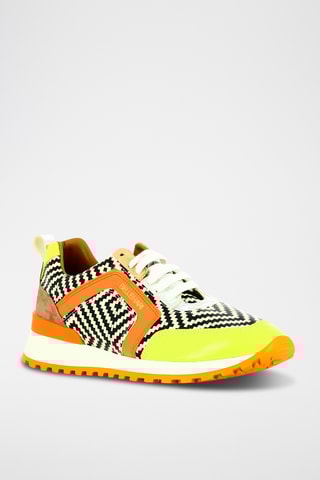Leren Sneakers - Felgroen