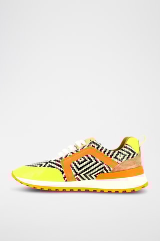 Leren Sneakers - Felgroen