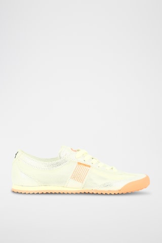Nubuck Sneakers - Ecru en zilverkleurig