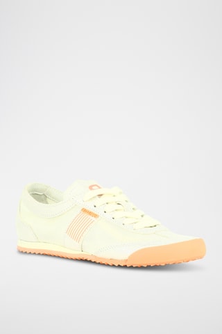 Nubuck Sneakers - Ecru en zilverkleurig
