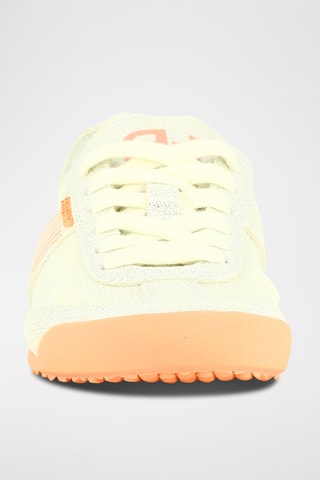 Nubuck Sneakers - Ecru en zilverkleurig