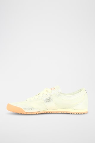Nubuck Sneakers - Ecru en zilverkleurig