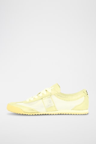 Nubuck Sneakers - Ecru en goudkleurig