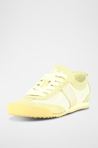 Nubuck Sneakers - Ecru en goudkleurig