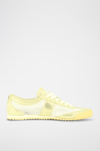 Nubuck Sneakers - Ecru en goudkleurig