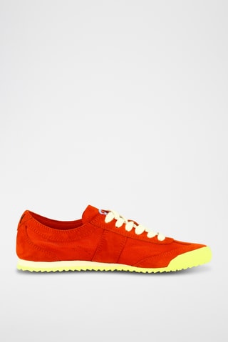 Nubuck Sneakers- Koraalrood