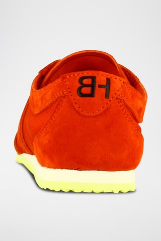 Nubuck Sneakers- Koraalrood
