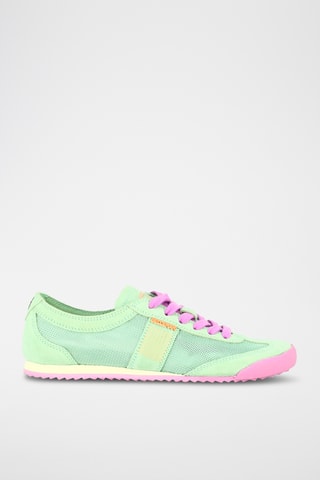 Nubuck Sneakers - Zeegroen