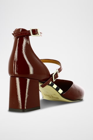 Escarpins en cuir verni - Marron