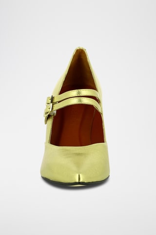 Escarpins en cuir - Doré