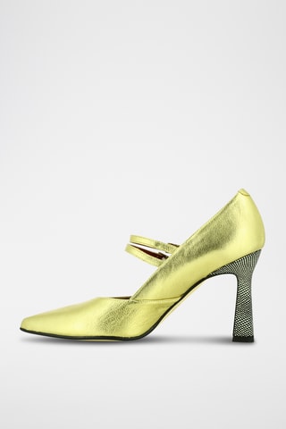 Escarpins en cuir - Doré