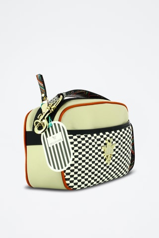 Leren Handtas - Wit en zwart