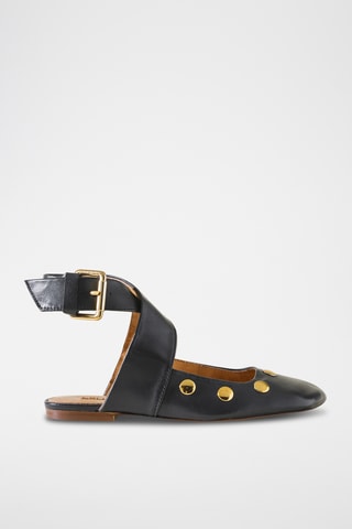 Leren Mary Janes - Zwart