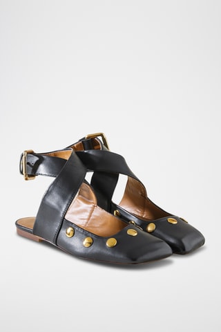 Leren Mary Janes - Zwart