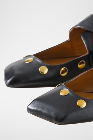 Leren Mary Janes - Zwart
