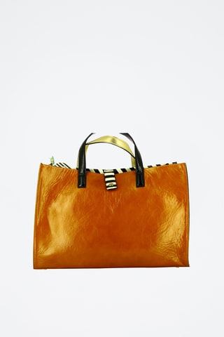 Leren Handtas - Wit en Zwart