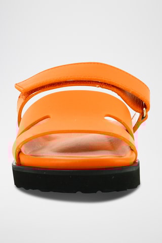 Leren Muiltjes - Koraalrood