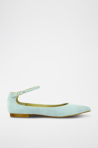 Nubuck Ballerina's - Hemelsblauw