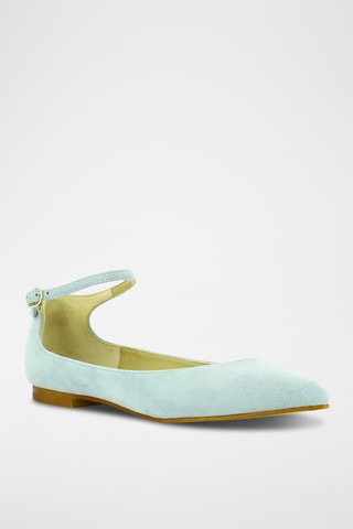 Nubuck Ballerina's - Hemelsblauw