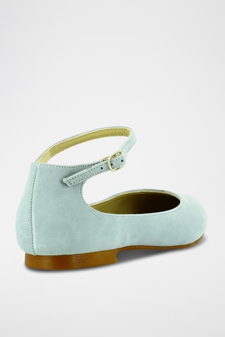 Nubuck Ballerina's - Hemelsblauw