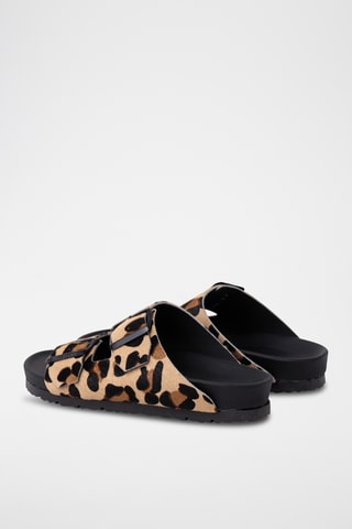 Leren Muiltjes - Bruin en Beige