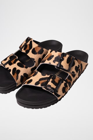 Leren Muiltjes - Bruin en Beige