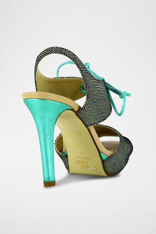 Sandales à talons en cuir - Gris foncé
