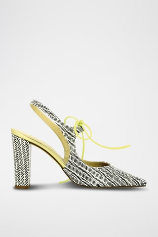 Escarpins en cuir - Blanc et noir