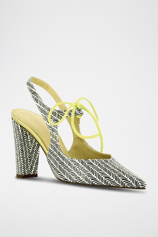 Escarpins en cuir - Blanc et noir