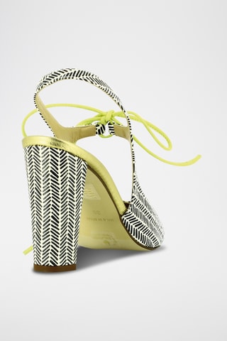 Escarpins en cuir - Blanc et noir
