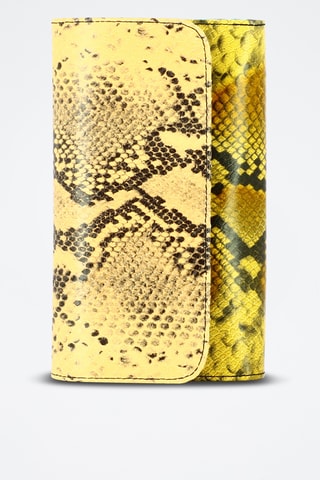 Leren Clutch - Mosterdgeel
