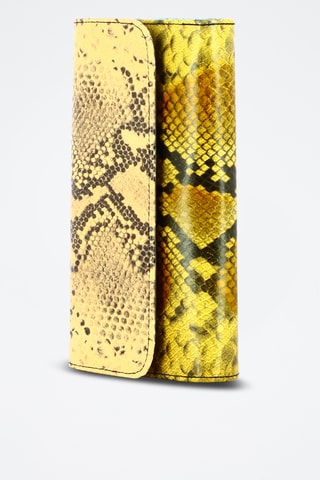 Leren Clutch - Mosterdgeel