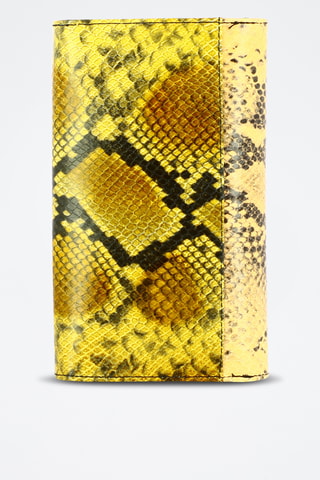 Leren Clutch - Mosterdgeel