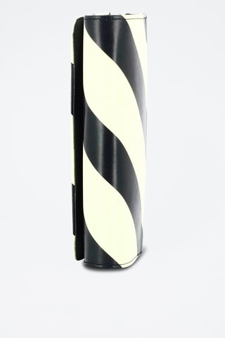 Leren Clutch - Ecru en Zwart