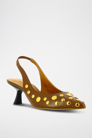 Leren Pumps - Bruin